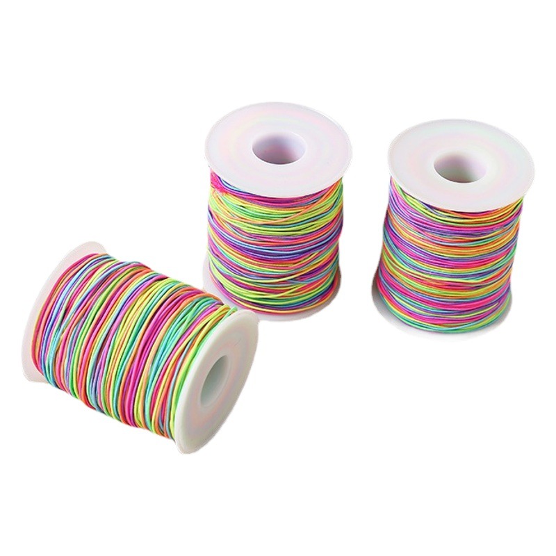 Factory DIY jewelry elastic line colorful bag core elastic rope handicraft colorful beads line wholesale