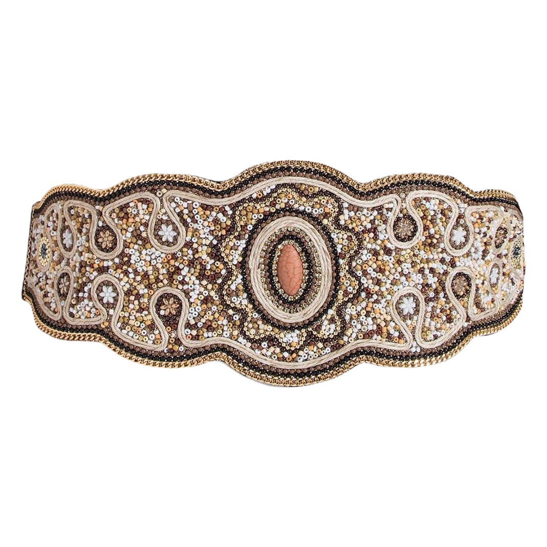 Middle East Hot Sale Bohemia New Arrival Handmade Beads Waist Seal Women's Decorative Cross-border Amazon Ethnic Style Belt