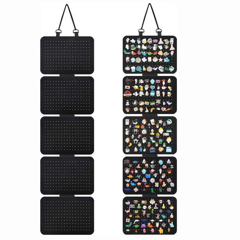 Cross-border Felt Jewelry Storage Board Brooch Badge Display Board Wall-mounted Display Hanging Bag Jewelry Earrings Storage