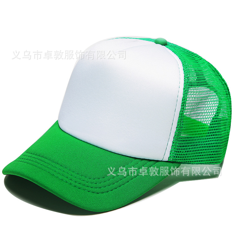 Picture of Sponge net cap printed logo blank advertising cap factory wholesale travel hat parent-child cap embroidered baseball cap