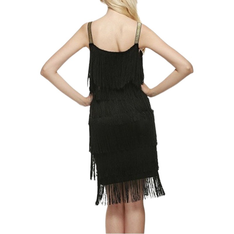 Cross-border AliExpress 2022 Amazon Backless Tassel Sleeveless Prom A- line Dress Dress Women Slip Skirt INS