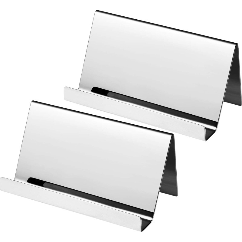 AMAZON AMAZON Cross-border Hot Selling 304 Stainless Steel Table Business Card Holder