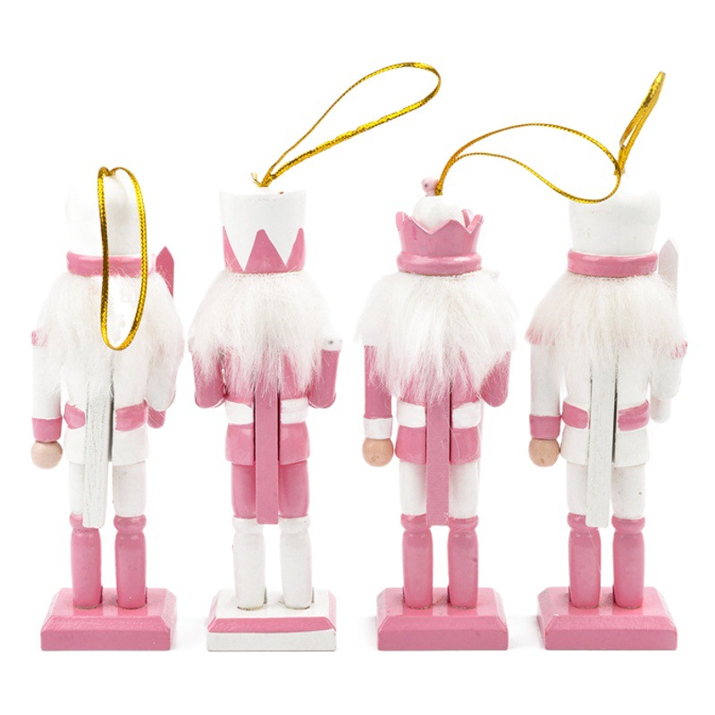 New Pink SB58546-12 4ft Nutcracker doll creative pendant suit Christmas tree decoration