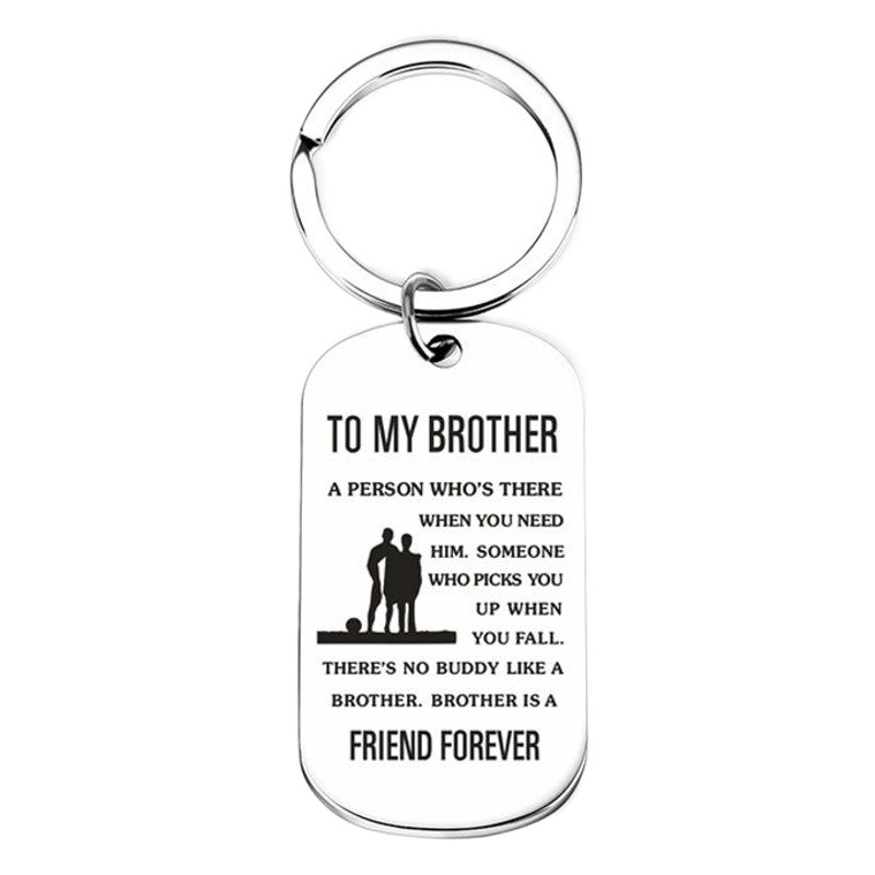 New! European and American jewelry stainless steel military brand custom key chain necklace graduate day gift key chain jewelry