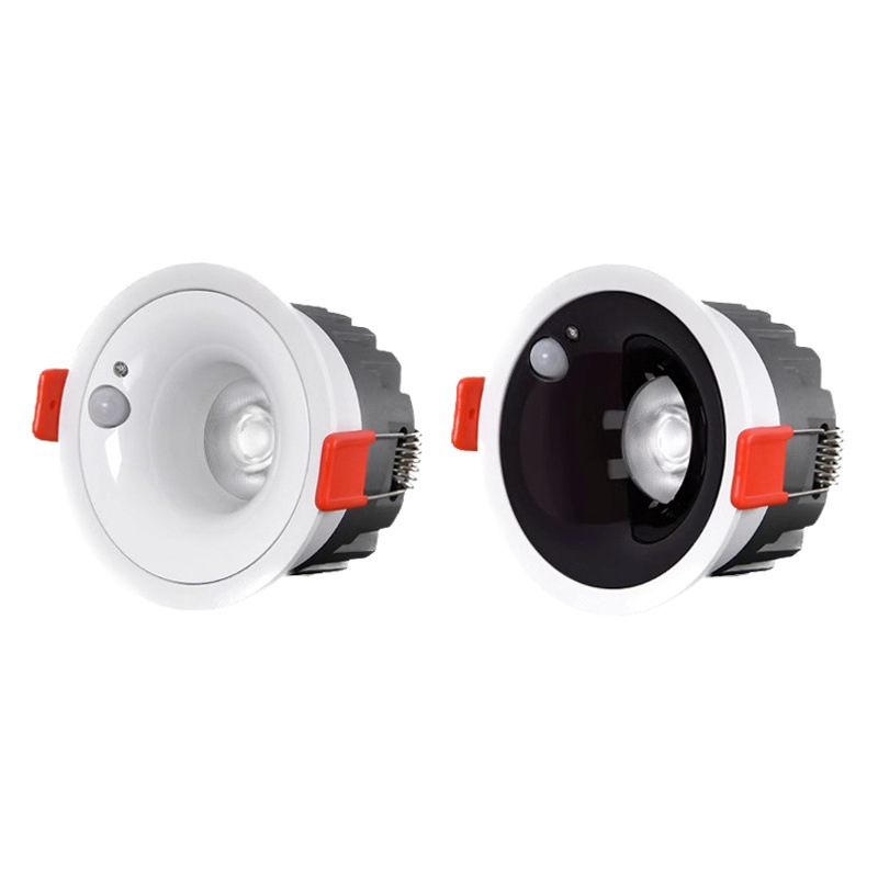 Picture of led light control infrared human body induction downlight embedded spotlight household anti-glare porch corridor induction lamp
