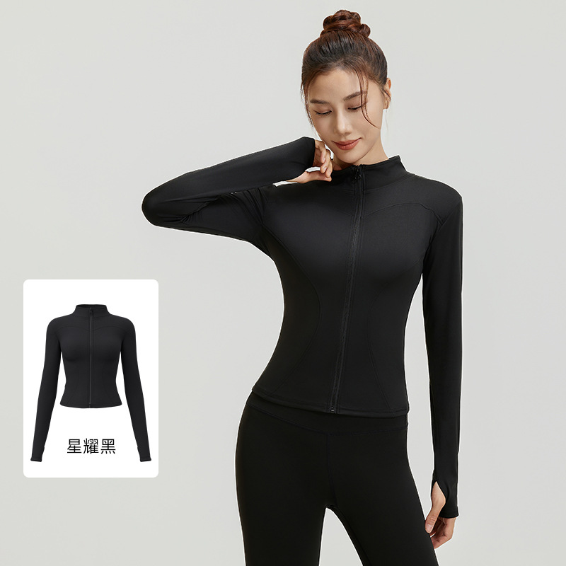 Picture of Juyitang's New Nude Yoga Jacket Slimming Breathable Running Fitness Sports Jacket for Women