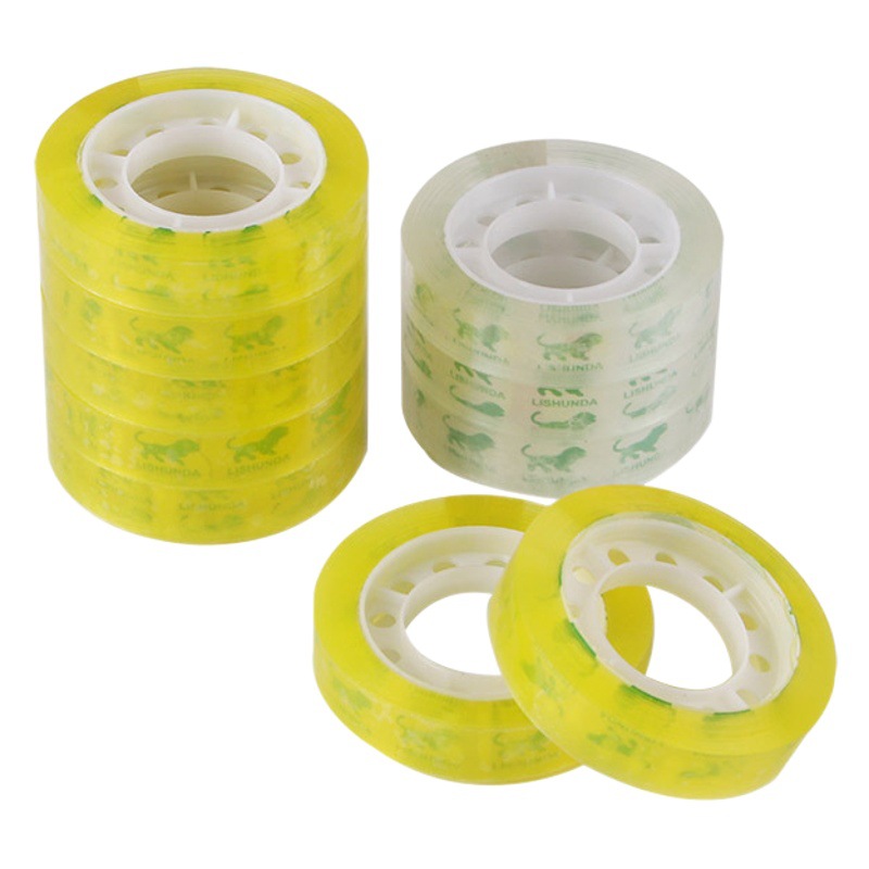 Office Stationery Transparent Tape 12mm Packaging Sealing Small Tape 30m Small Sealing Packaging Transparent Tape Wholesale