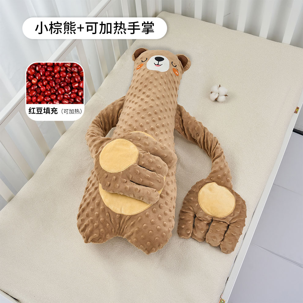 Picture of Baby soothing palm baby pillow to hug sleep pat to coax baby artifact newborn anti-startled lying sleep soothing pillow