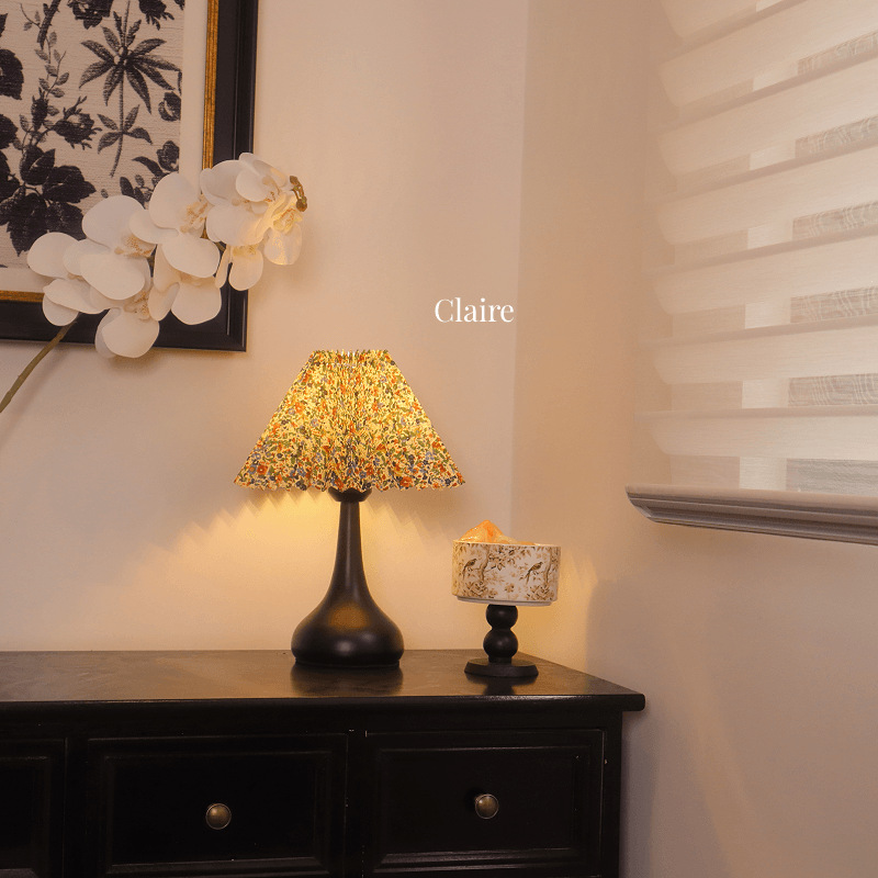 Nordic Ins Style Night Lamp Bedside Lamp Bedroom Atmosphere High-grade Warm Pleated Table Lamp for Girls and Girls