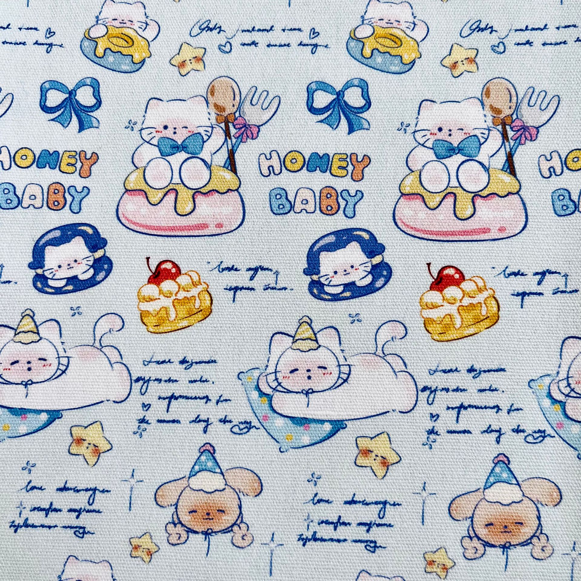 Picture of Bowknot Small Animal All-Cotton Canvas 1.5m Width 1.0m Price Bag Jacket Vest Handmade DIY