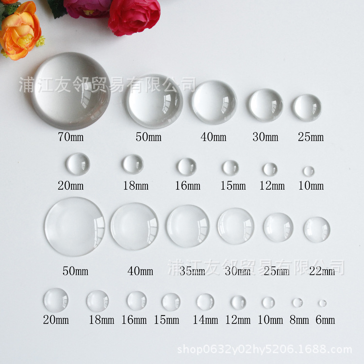 Picture of Gem glass patch wholesale round DIY jewelry refrigerator magnet eyes