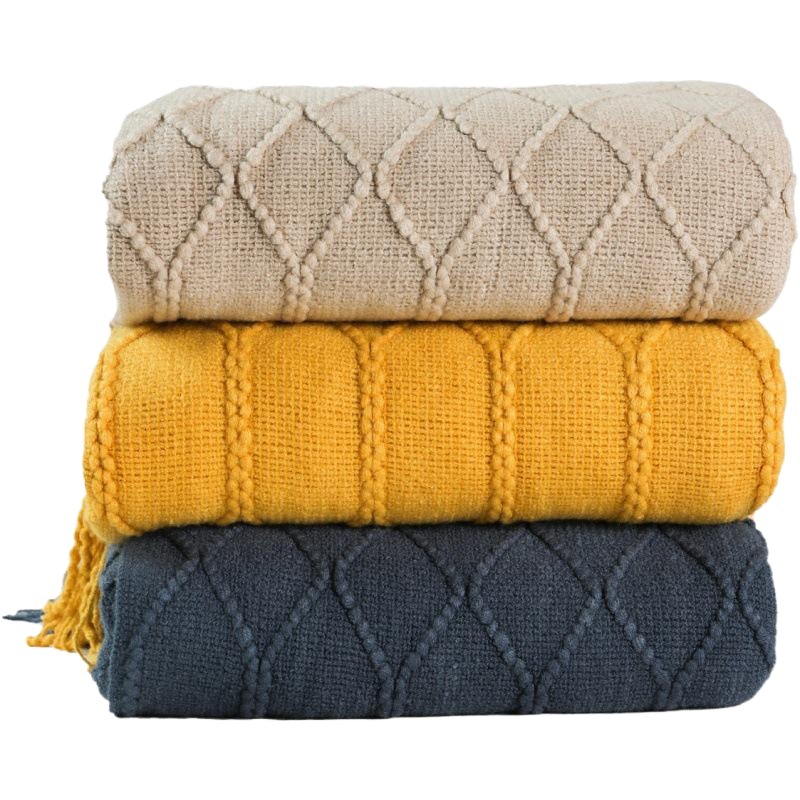 Knitted Blanket, Sofa Blanket, Throw Blanket, Bed Blanket, Sofa Throw Blanket, Scandinavian Wool Blanket, Winter Office Nap Blanket