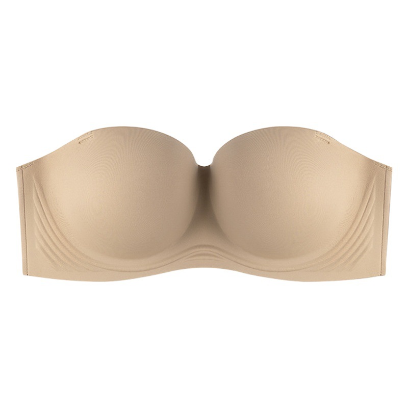 Picture of Original Large Size Strapless Intimates for Women with Big Breasts Push-Up Non-Slip Invisible Tube Top Wrapped Chest Backless Beautiful Back Bra Ef Cover