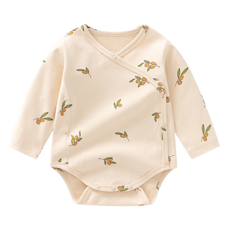 Ins Baby Bag Fart Clothes Spring & Fall Baby Triangle Harem Category a Pure Cotton Printed Bottoming Newborn Clothes Jumpsuit
