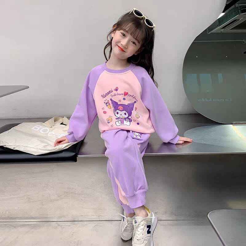 Picture of Girls' Fashion Suit Spring and Autumn New Style Fashionable Children's Clothes Kulomi Clothes Girls' Spring Sportswear