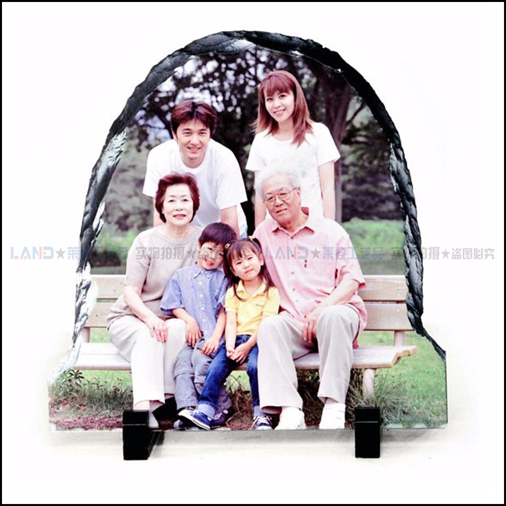Picture of Pp Plastic Bracket Stone Slab Painting Frame Black Craft Three-Dimensional Display Stand Stone Print Bracket European Style