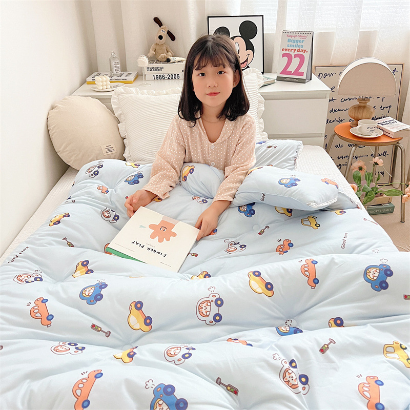 Picture of mikiA Knitted Cotton Soybean Quilt Spring and Autumn Quilt Baby Cotton Children's Quilt Thickened Warm Winter Quilt