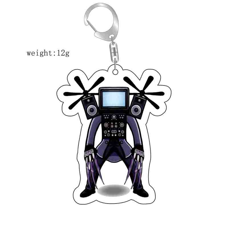 Picture of Cross-border new toilet man keychain skibidi toilet monitor Man TV man creative killer pendant batch