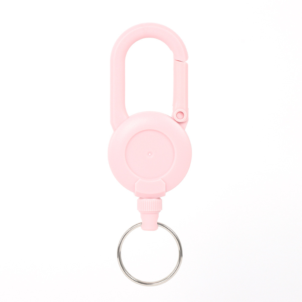 Picture of Retractable key chain elastic pull rope easy pull buckle anti-loss extension cord high rebound easy pull key chain