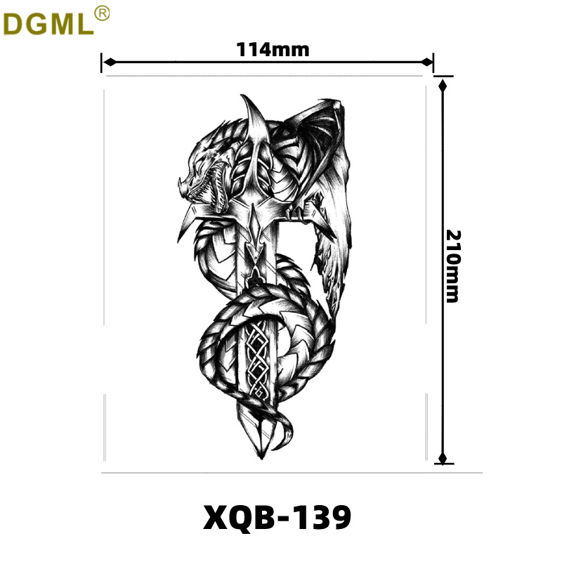 Picture of Children's cartoon flower arm sticker half arm full arm pink pig funny cross-border Henna creative color tattoo sticker wholesale