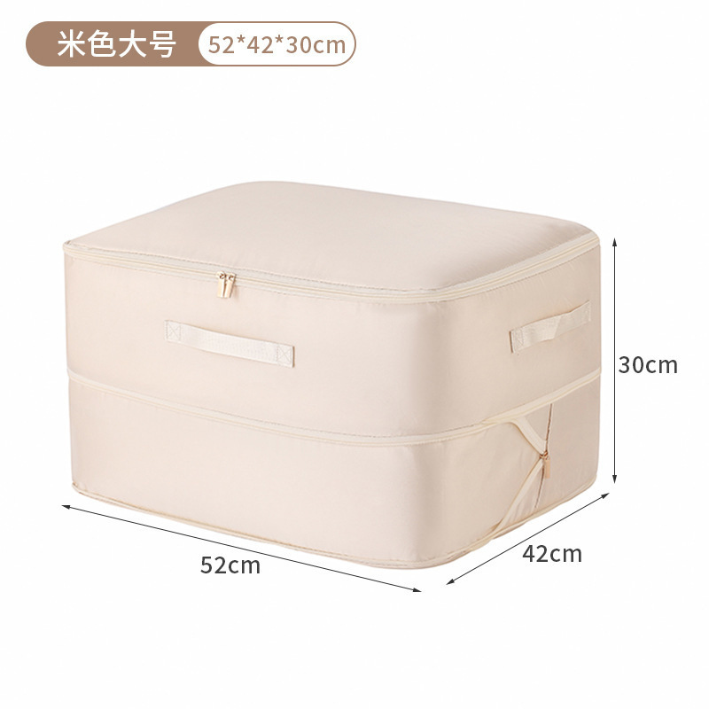 Picture of Satin Down Duvet Clothes Storage Bag Compression Bag Bedding Fit Bag Dormitory Large Capacity Cotton Quilt Clothes Storage Bag