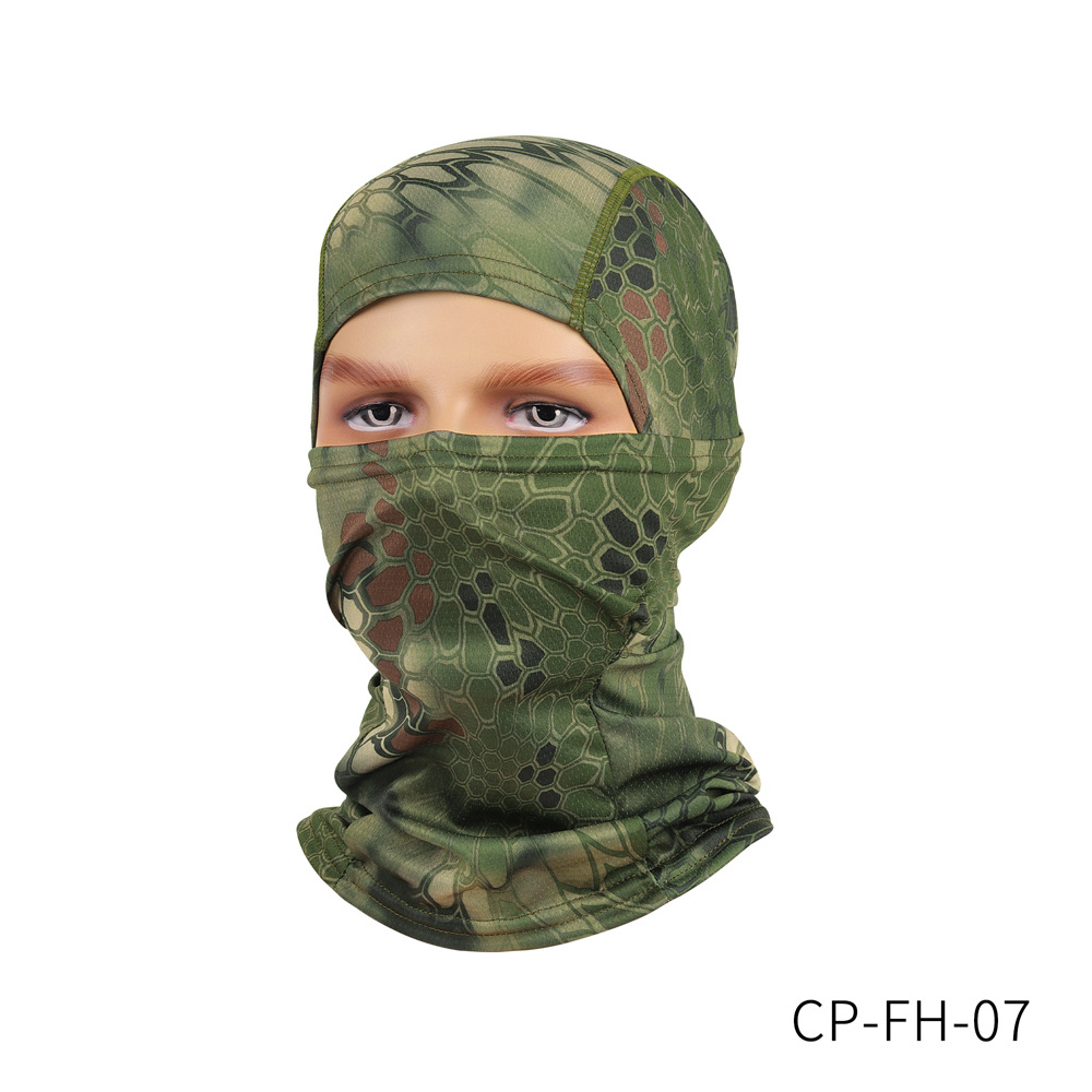 Picture of Cross-Border Quick-Drying Breathable Outdoor Sports Hood Neck Protector Cycling Mask Balaclava Flying Tiger Hat Pullover Hat