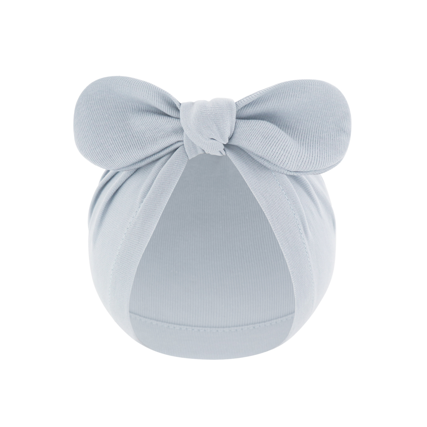 Picture of New children's solid color turtle cap baby Indian cap baby ball knotted cap ins Europe and America wholesale rabbit ear cap