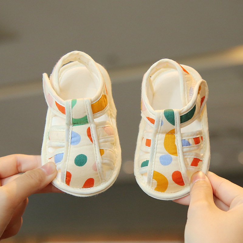 Baby Toddler Shoes Summer Sandals Breathable Anti-drop Soft Sole Outer Wear Cute Cartoon Boys and Girls Baby Newborn Shoes