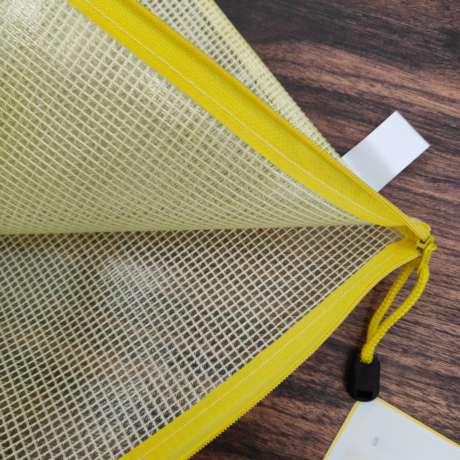 Picture of Mesh zipper bag PVC waterproof mesh document bag transparent mesh document bag A4 mesh document bag printable