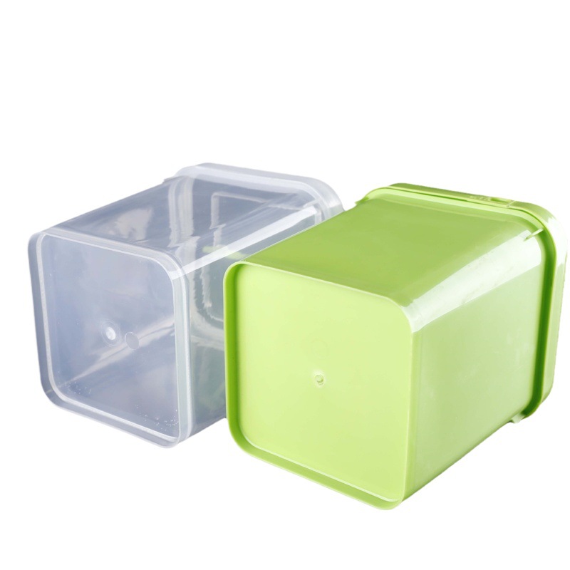in stock 2L Transparent Preservation Box Pet Freeze Drying Barrel Storage Storage Plastic Cake Box pp Round Square Preservation Barrel