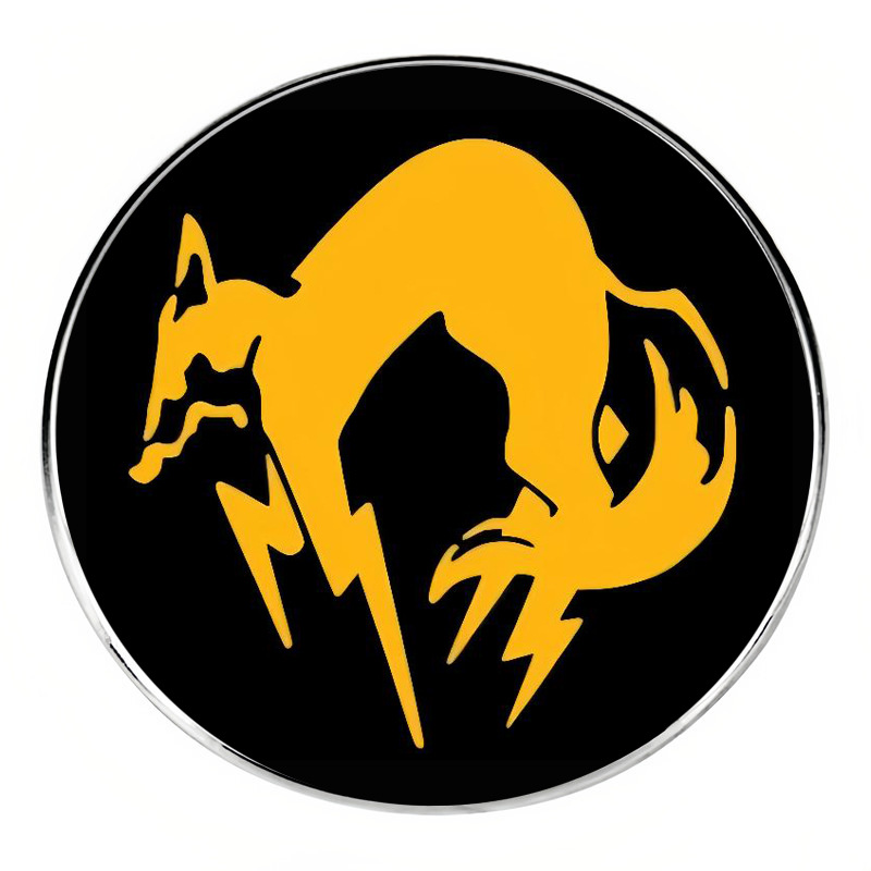 Fox Hunt Force Foxhound Brooch Dragon Spy Game Pin Badge Metal Alloy Badge Accessories