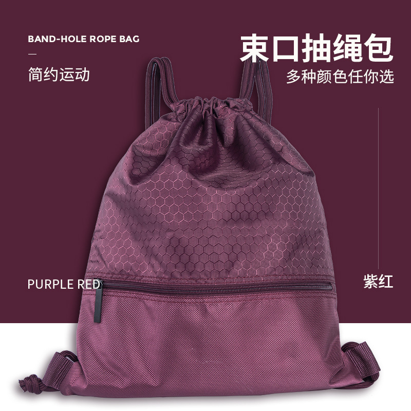 Picture of Shanshi shoulder drawstring bag bundle pocket fitness sports cycling bag basketball backpack spot storage bag professional factory