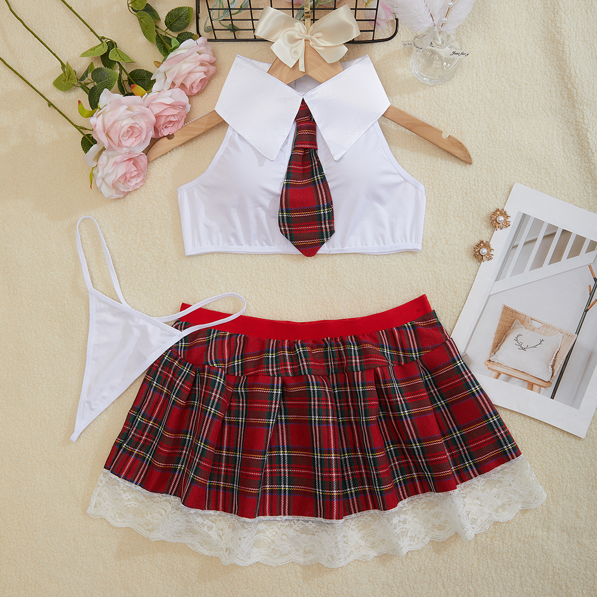 Cross-border supply hot European and American foreign trade sexy underwear sexy uniform temptation students cosly suit