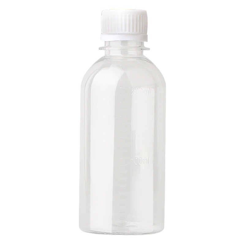 Spot small mouth graduated bottle 50-500 ml transparent plastic bottle PET liquid sub-bottled anti-theft cap bottle water agent