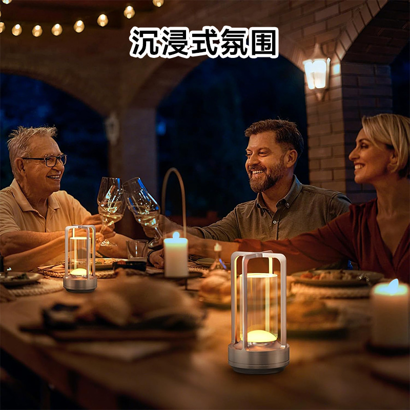 Picture of Cross-border LED table lamp camping touch charging ambient light decoration ornament bar bedside night light cross-border hot sale