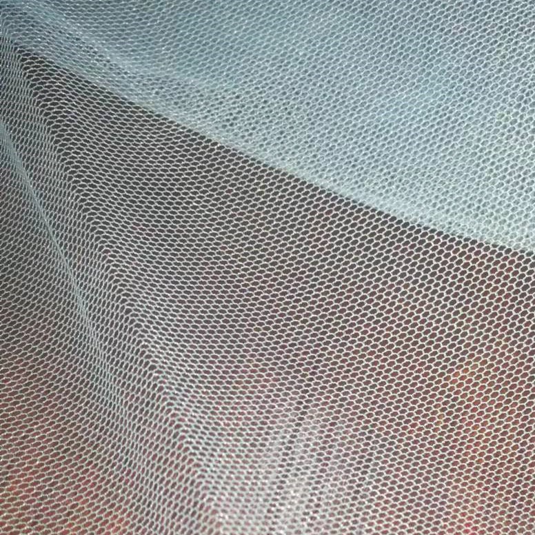 Nylon 6 Corner Mesh Thickened and Reinforced Transparent Mesh Korean Net Wedding Dress Mesh Fabric 93 Color Full in stock