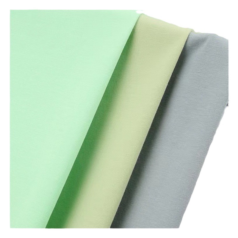 32S Double Yarn Plain Cotton Jersey Fabric 230g Trendy Brand High-End Polo Shirt T-Shirt Short-Sleeved Knitted Fabric