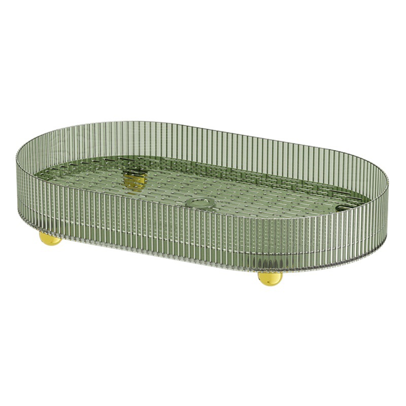 2023 new double-ear draining tray light luxury tea tray living room tea tray square plastic tray tea cup water Cup tray