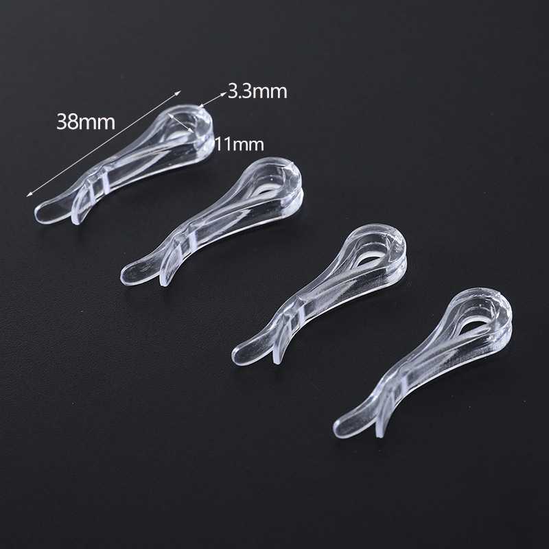 Picture of Shirt clip White transparent plastic clip shirt collar fixed clip clothing packaging clip collar clip accessories clip