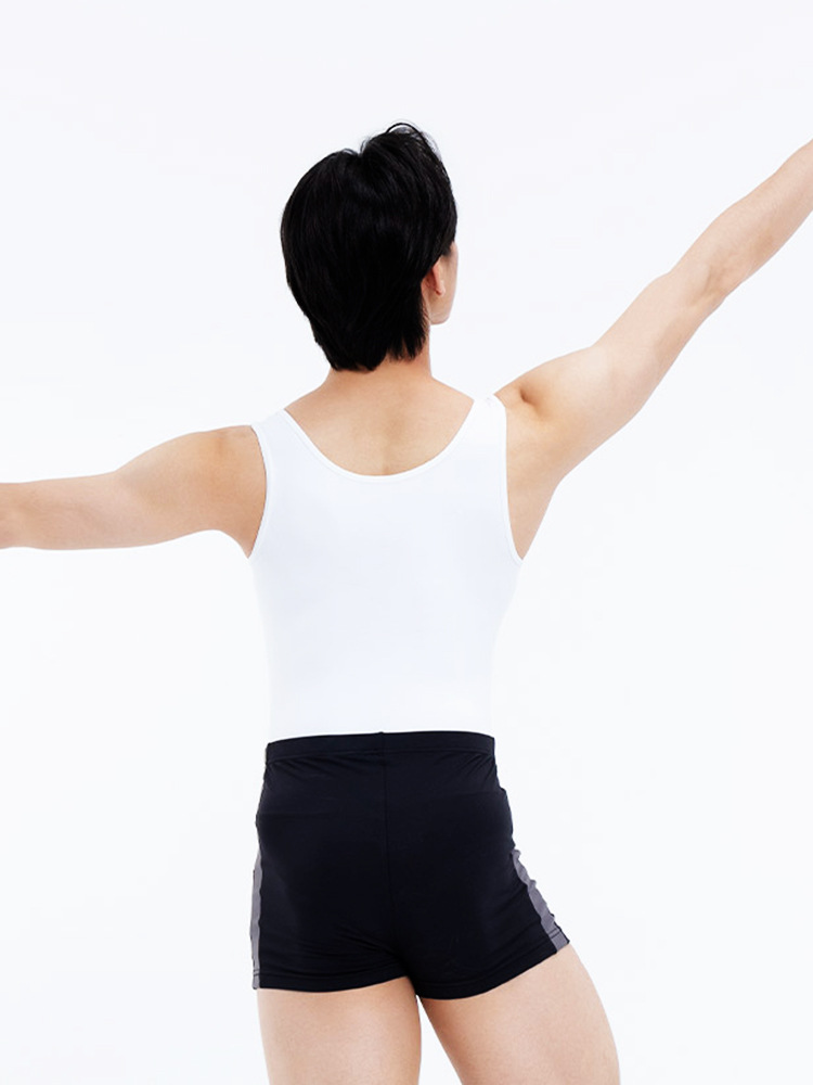 Men's Dance Practice Ballet Clothing, Children's Elegant Adult Training Clothing, Color Matching Vest, One-Piece Triangle Suit