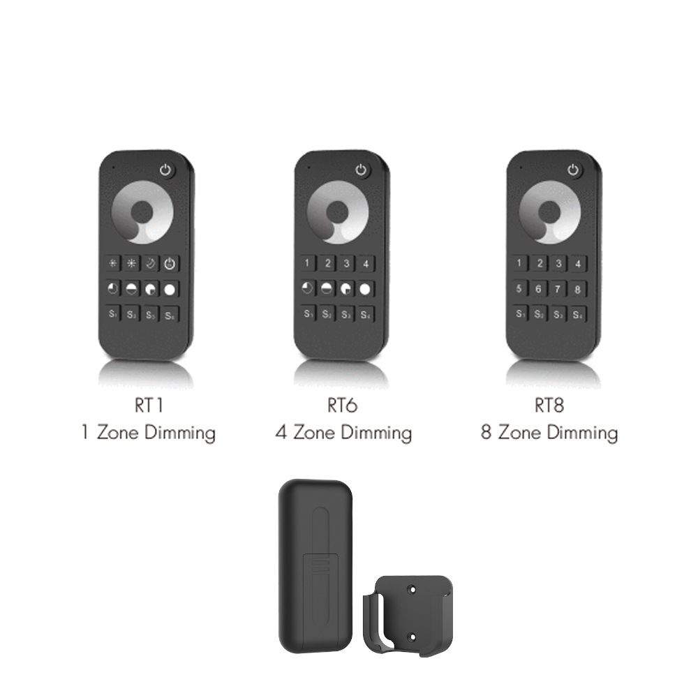 Picture of 5 years warranty RED30m RT8 8 zones 4 scenes RF 2.4GHz monochrome dimming touch ring RF remote control