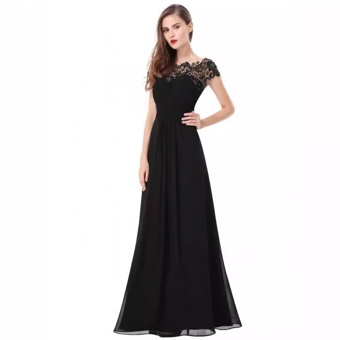 Picture of Elegant European bridesmaid dress Jane European elegant lace bridesmaid evening dress women's clothing