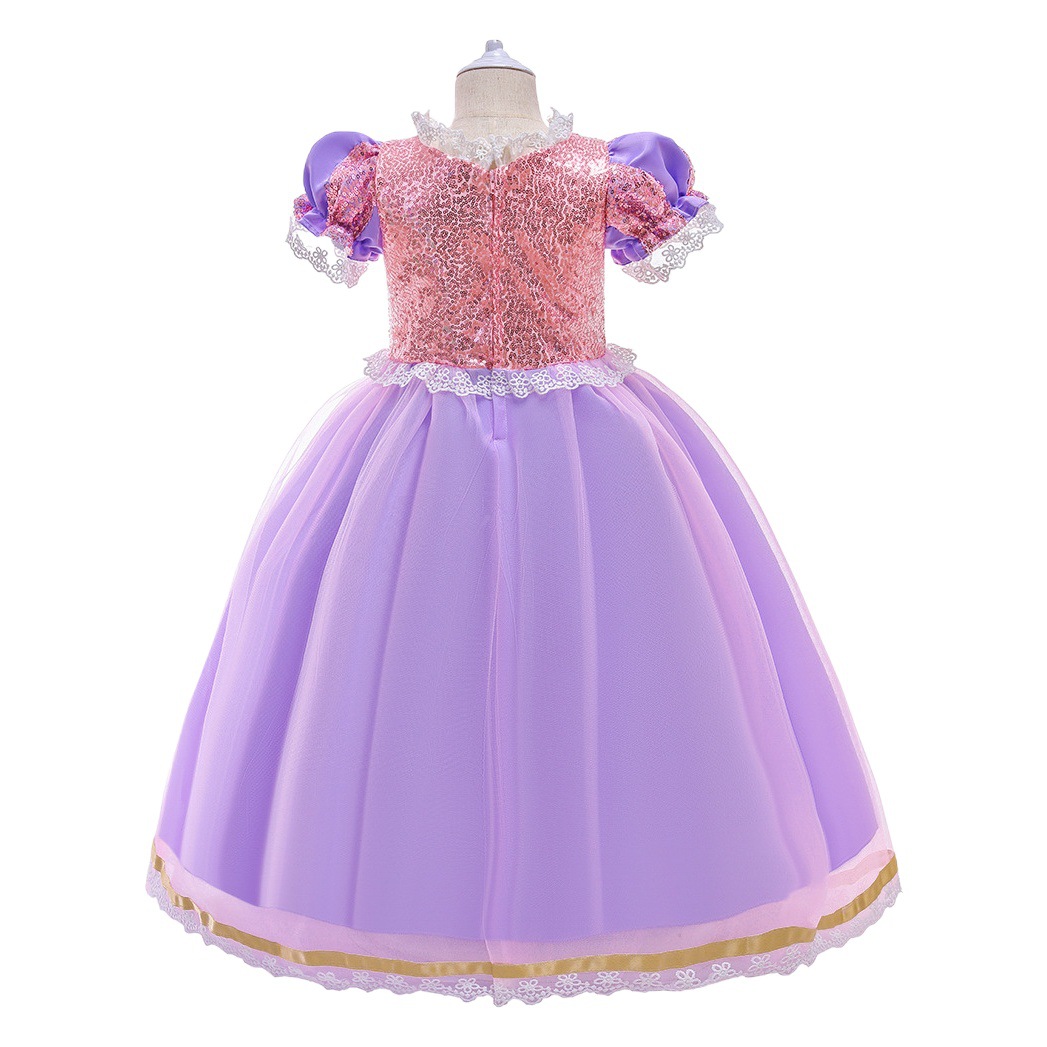 Halloween Sophia Long Hair Princess Dress Frozen Girls dress Child Dress Girl Dress