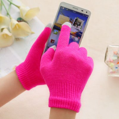 Touch Screen Gloves Smart Phone Touch Screen Gloves Women's Knitted Winter Wool Warm Men's Touch Screen