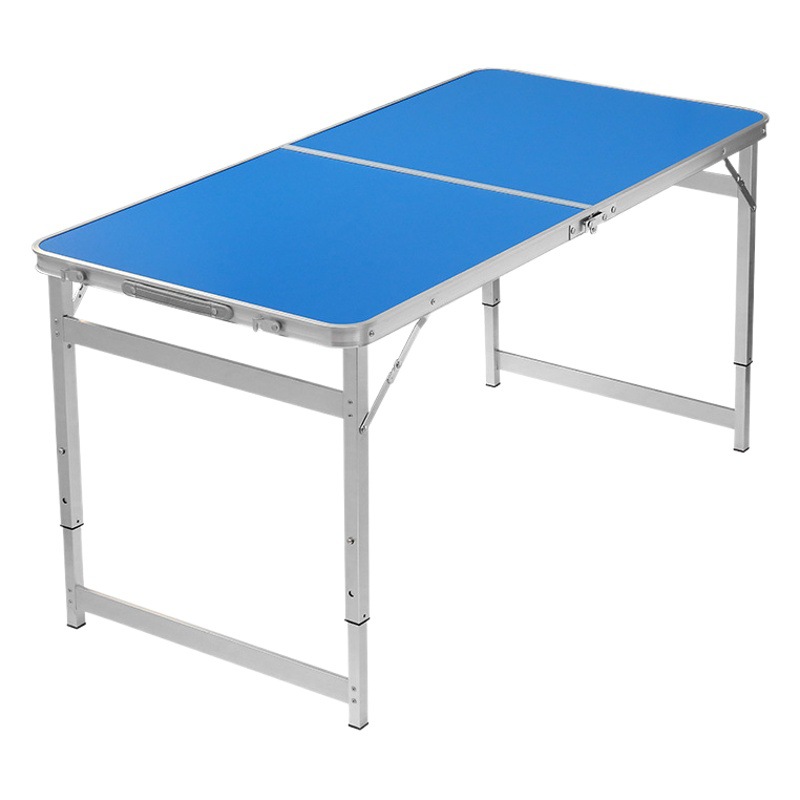 Outdoor folding table and chair aluminum alloy portable table adjustable camping table night market stall simple exhibition industry