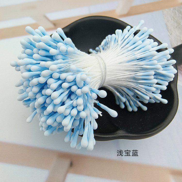 Picture of Wholesale Korean Style Handmade DIY Hair Accessories High Simulation Flower Stamens Material 2mm Matte Round Match Head Flower Heart Flower Stamens
