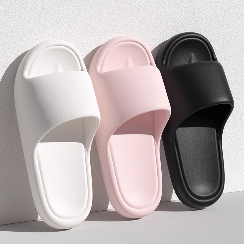Slip-on Slippers Women's Eva Slippers Slippers Men's Thick-soled Bathroom Non-slip Home Indoor Summer Exterior Wear