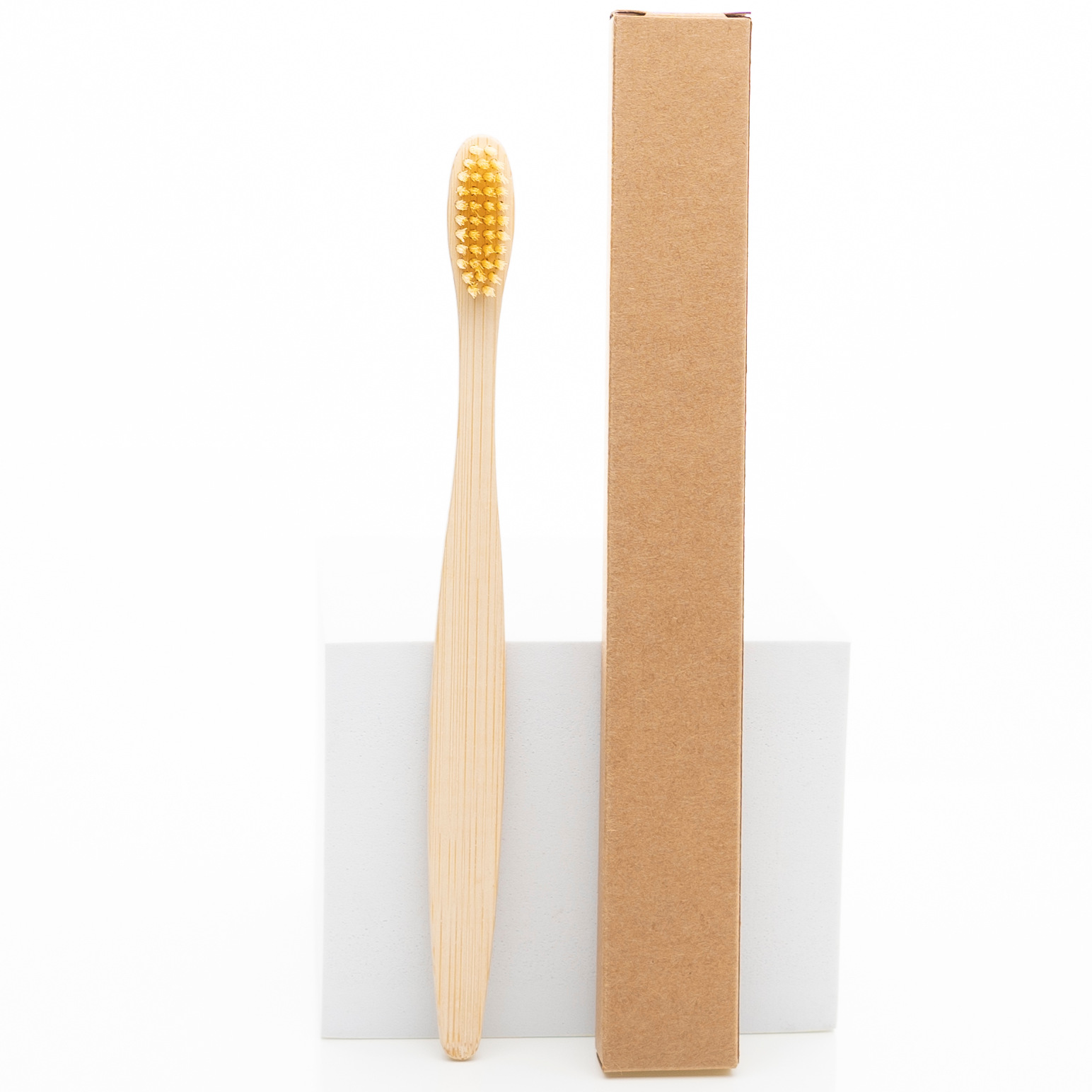 Picture of Hotel Disposable Bamboo Toothbrushes, Multi-Color Soft and Hard Bristles, Biodegradable Bamboo Toothbrushes, Customizable with Logo, Set Packaging
