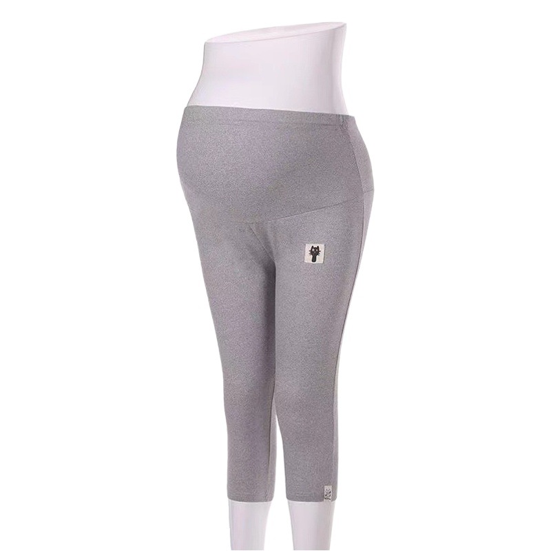 Picture of Maternity Summer Outfit Xiaohongshu Popular Maternity Leggings Summer Thin Style Maternity Pants for Outdoor Wear Cropped Pants