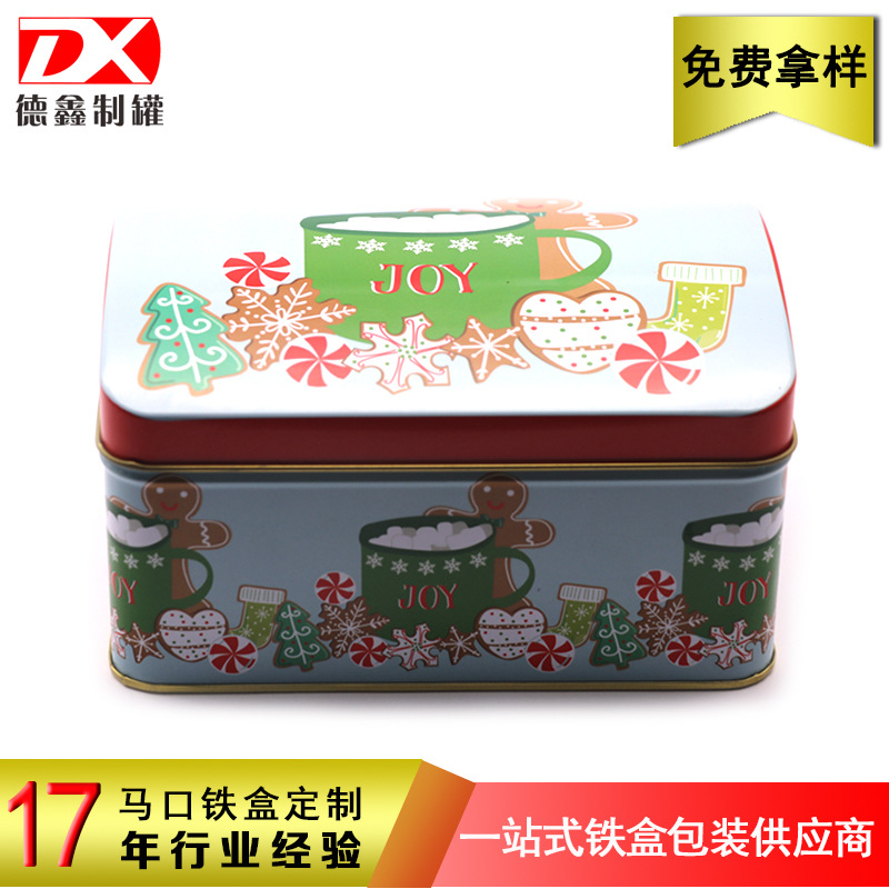164*112*90MM Christmas Gift Packaging Tin Can Holiday Candy Metal Packaging Box Guangdong Tin Box Manufacturer